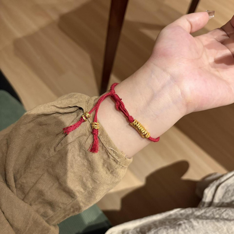 Bratara șnur – stil etnic, unisex; tricotat manual; vară 2025; brand Xiying