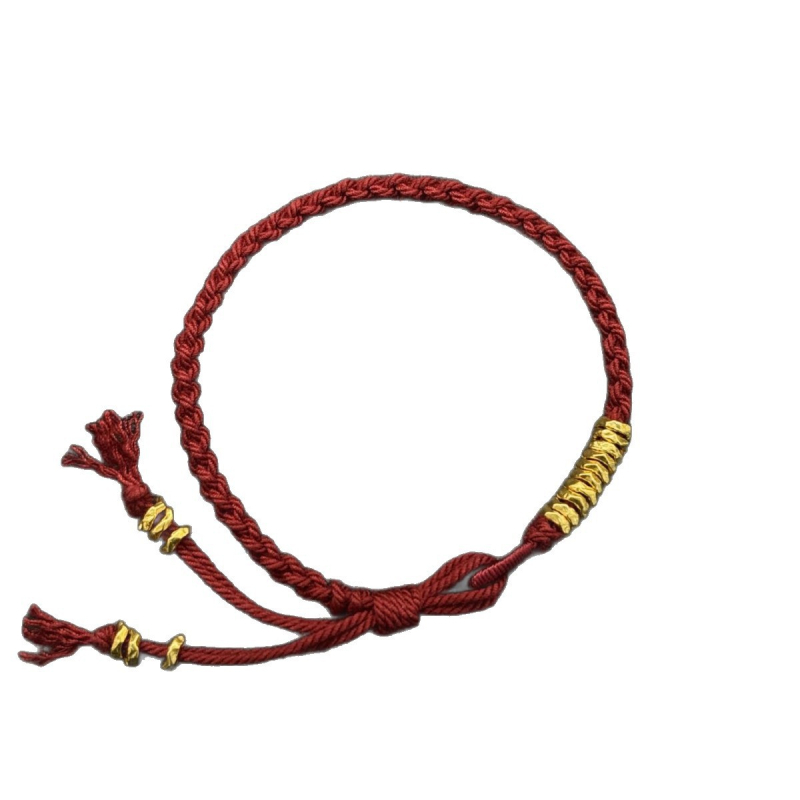 Bratara șnur – stil etnic, unisex; tricotat manual; vară 2025; brand Xiying