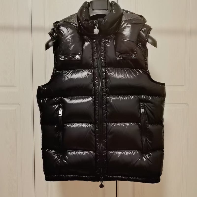 Unisex vesta za muškarce i žene, jesen-zima, debela i topla, bijeli patkini puh, sjajna tkanina, s odvojivom kapuljom