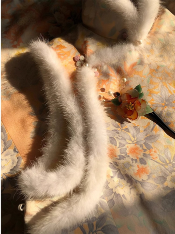 Γυναικείο πουπουλένιο γιλέκο με σταθερή κολάρα, ύφασμα βαμβακοσιλκ, κινέζικο στυλ καλλιτεχνικό ρετρό, χειμώνας 2024