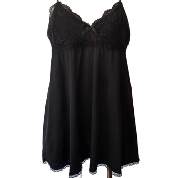 Tank-top стил нощница без ръкави с V-образно деколте, полиестер-памук, умерено тегло на материята (161–180 г/м²), средна дължина пола