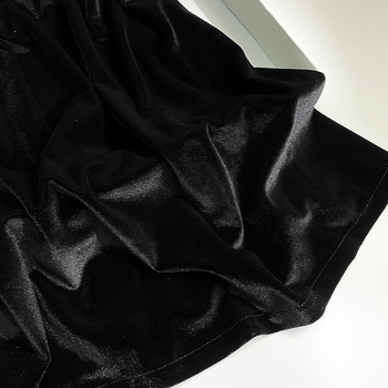 Set pijama din velur cu dantelă eyelash, camisole, fără mâneci, decolteu în V, două piese, țesătură groasă