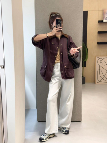 Trenč jakna - poliester-spandeks smjesa, ovratnik, kopčanje na jedno dugme, vintage casual stil