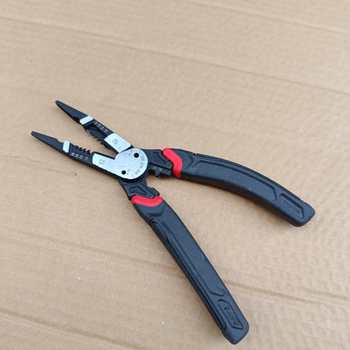 Többfunkciós villanyszerelő fogó vezetékek dezizolálására és crimpelésére, hegyes orrú, ipari minőségű, szétszerelésre szolgáló eszköz