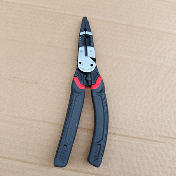 Többfunkciós villanyszerelő fogó vezetékek dezizolálására és crimpelésére, hegyes orrú, ipari minőségű, szétszerelésre szolgáló eszköz