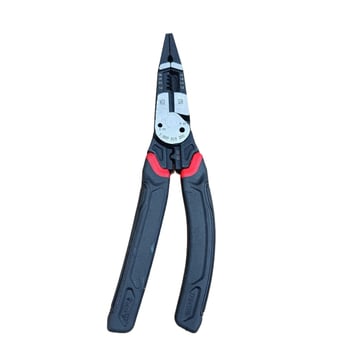 Többfunkciós villanyszerelő fogó vezetékek dezizolálására és crimpelésére, hegyes orrú, ipari minőségű, szétszerelésre szolgáló eszköz