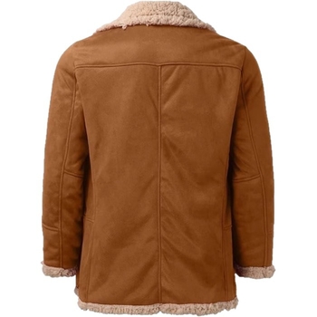 Полиестрово зимно яке с реверен яка, едноредово закопчаване, дебело подплатено, патч джобове