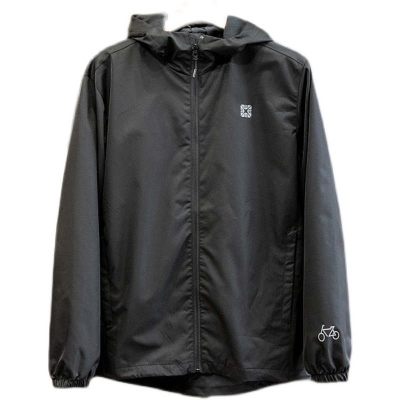 Ветроустойчиво яке с качулка, цип, 100% полиестер, есен за мъже