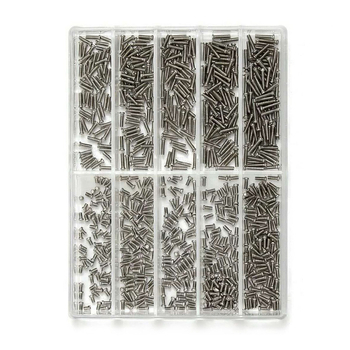 Óra hátsó fedél csavarok – Time Chi rozsdamentes acél Phillips csavarok, dobozos készlet, 1 db, óraszervizhez