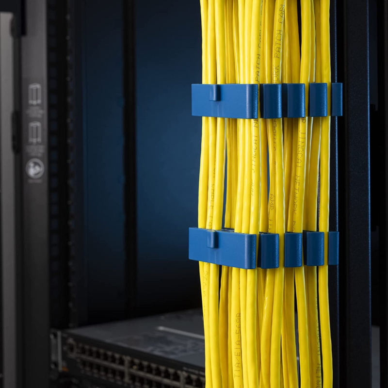 Rack-uzstādīts tīkla kabelu vadības skapis, kabeļu organizētājs, 24-core