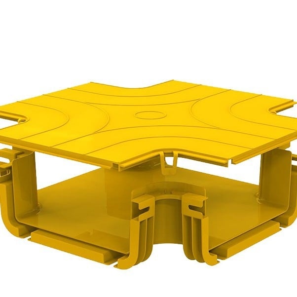 Guangyu ABS οπτικός αγωγός οπτικών ινών, οριζόντιος τετράδρομος slot για κέντρο δεδομένων νέφους