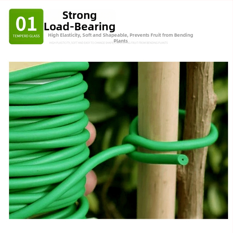 Kohandatud plastikuga kaetud aiandussidetraat; sobib ronivate rooside ja teiste taimede jaoks, raudtraadiga toega toetus ja sidumis köied.