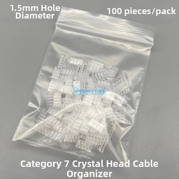 Kabeļu vadības kanāls Category 7 ar kristāla galvu un galvas stiprinājumu