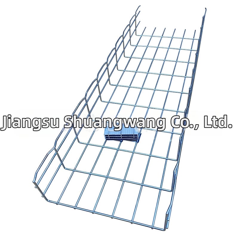 Καλωδιακός δίσκος τύπου γέφυρας με μεταλλικό πλέγμα, γαλβανισμένος χάλυβας, μάρκα Honghang, για διανομή και μεταφορά