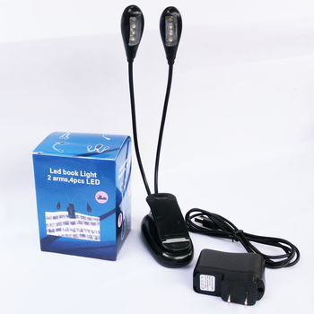 LED клип лампа за четене, 8 LED, USB захранване, модел 906