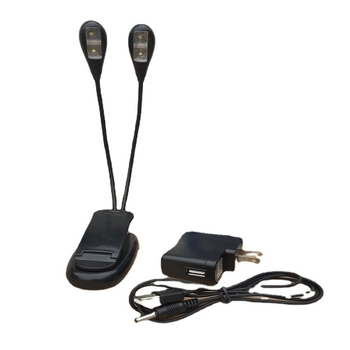 LED клип лампа за четене, 8 LED, USB захранване, модел 906