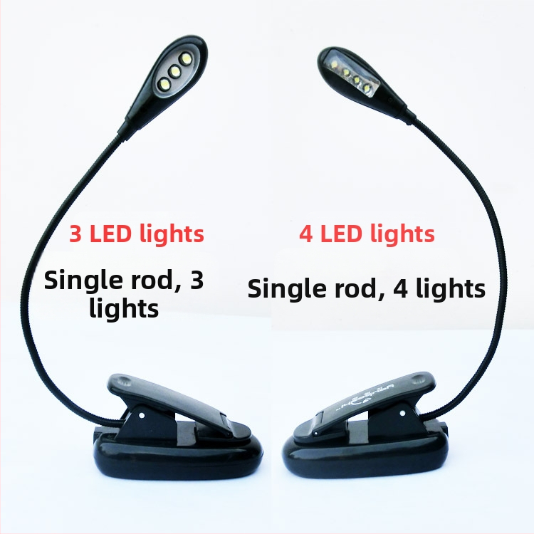 LED klipu lasīšanas lampiņa, 8 LED, USB barošana, modelis 906