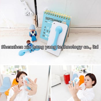 XHY-03 Szilikon asztali állvány kettős vákuumcsatlakozásokkal, csúszásmentes, univerzális mobiltelefon és iPad számára