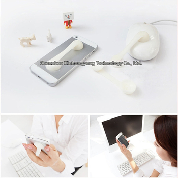 XHY-03 Szilikon asztali állvány kettős vákuumcsatlakozásokkal, csúszásmentes, univerzális mobiltelefon és iPad számára