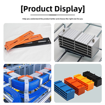 Datu centra kabelu vadīšanas iekārta – kabelu stiprināšanas iekārta, pēc pasūtījuma, no plastmasas, ar metāla presēšanu