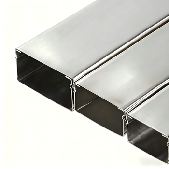 Pinnale paigaldatav ruudukujuline kaablikanal väliskattetega — roostevabast terasest kaablikanal, Weiji bränd, avatud juhtmestiku kanal