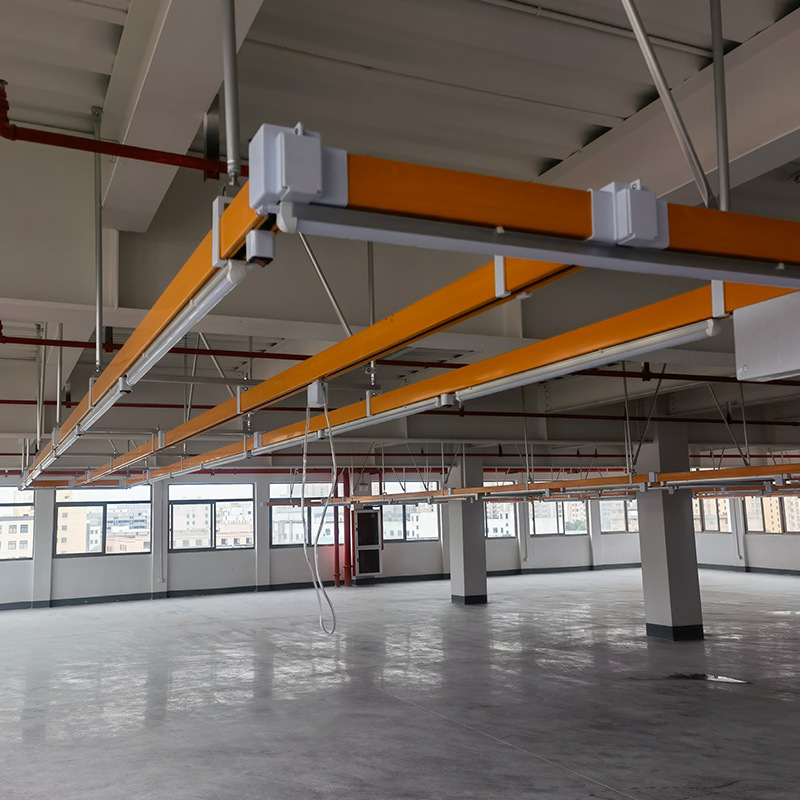 Γέφυρα με αυλακώσεις για φωτισμό γραμμής συναρμολόγησης — κράμα αλουμινίου ράγα αγωγών για εργοστάσιο ενδύματος