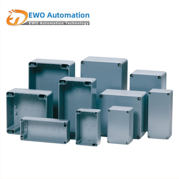 Vonkajšia nepremokavá spojovacia skrinka — hermeticky uzavretá hliníková odlievaná skrinka pre elektrické vodiče a napájanie; vhodné pre terminálne dosky a skrinky s tlačidlami (Značka: Ewo)