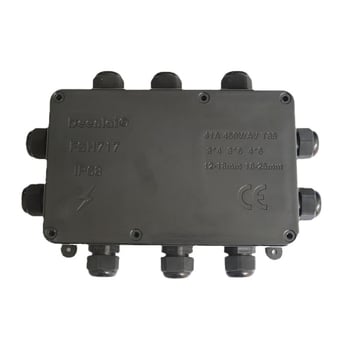 Hengyoda vanjska IP68 zaptivena električna kutija za razdvajanje, promjer vodova 4–15 mm, za LED rasvjetne žice