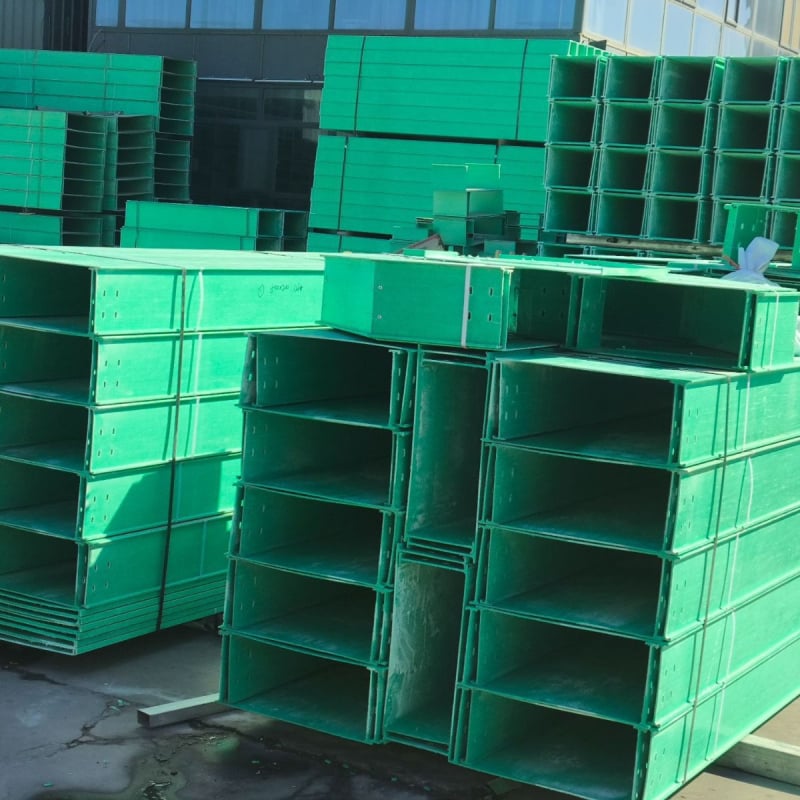 Üvegszálas kábelhíd – grooved/létra/paletta/íves lemez típus, Guoli, üvegszálas váz, ISO 9001