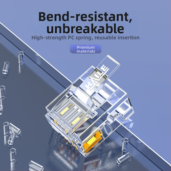 Telefona kristāla savienotājs RJ11 6P4C HT-6P4C, HAILE – piemērots telefona kabeliem, patch panelim un ADSL dalītājam