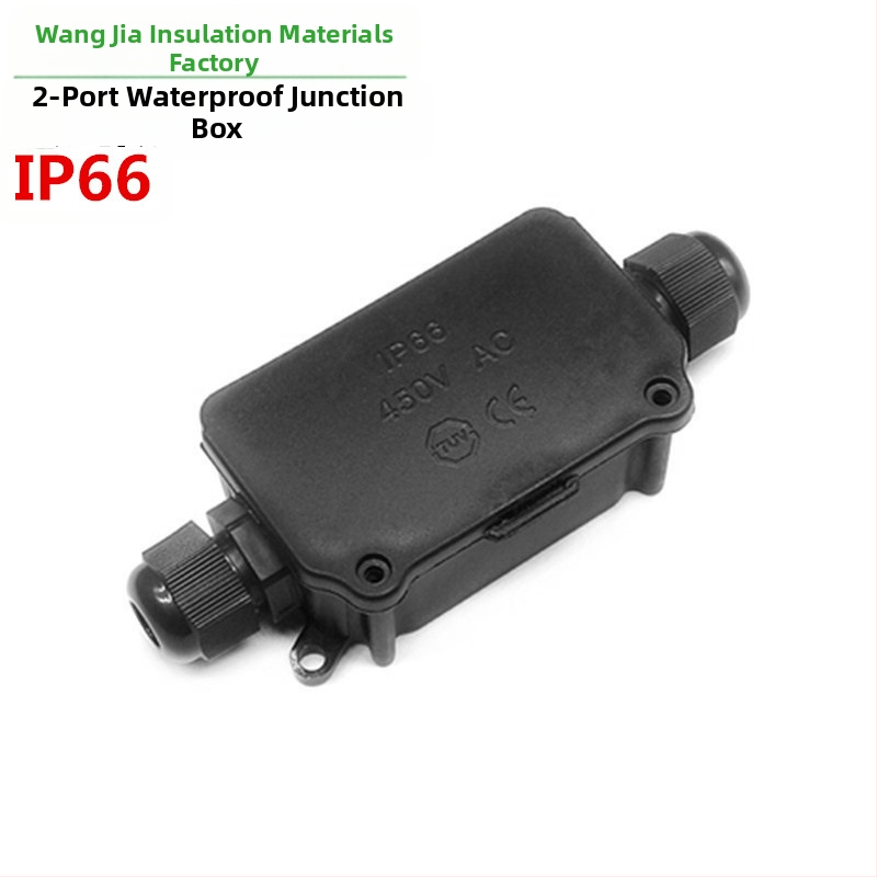 IP66 vodotesná spojovacia skriňa na káble, dva vstupy a jeden výstup, pre vonkajšie osvetlenie ulíc
