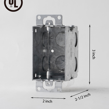 DIXINGE UL-sertificirana skrivena metalna kutija za kabelsku instalaciju - galvanizirano čelično kućište, IP23, debljina stijenke 0,8-1,6 mm