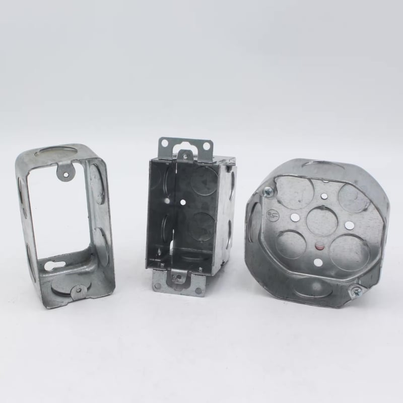 DIXINGE UL-sertificirana skrivena metalna kutija za kabelsku instalaciju - galvanizirano čelično kućište, IP23, debljina stijenke 0,8-1,6 mm