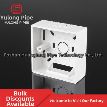 YLONG PVC hrubý 86-typ panel prepínača a zásuvky s povrchovo montovaným spodným boxom