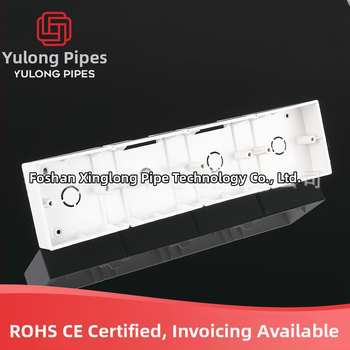 YLONG PVC hrubý 86-typ panel prepínača a zásuvky s povrchovo montovaným spodným boxom