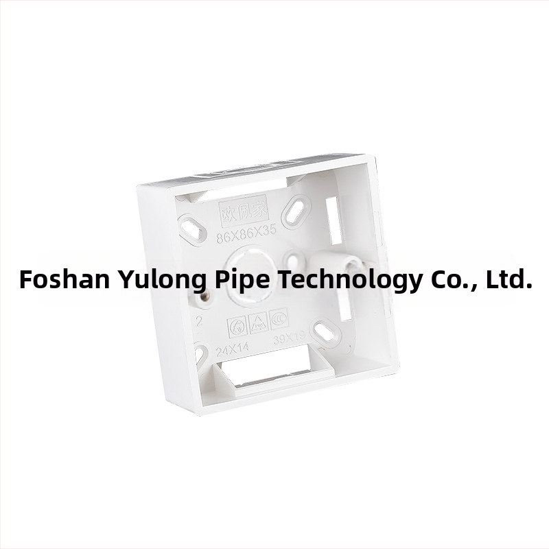 YLONG PVC hrubý 86-typ panel prepínača a zásuvky s povrchovo montovaným spodným boxom