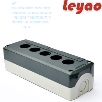 SBX01 Strojno bočno kontrolno kućište s gumbom za nužno zaustavljanje, kutija za kabelsku spajanje i svjetlosna signalizacija, 1–5 rupa, Ø22.5 mm, IP66, PC kućište