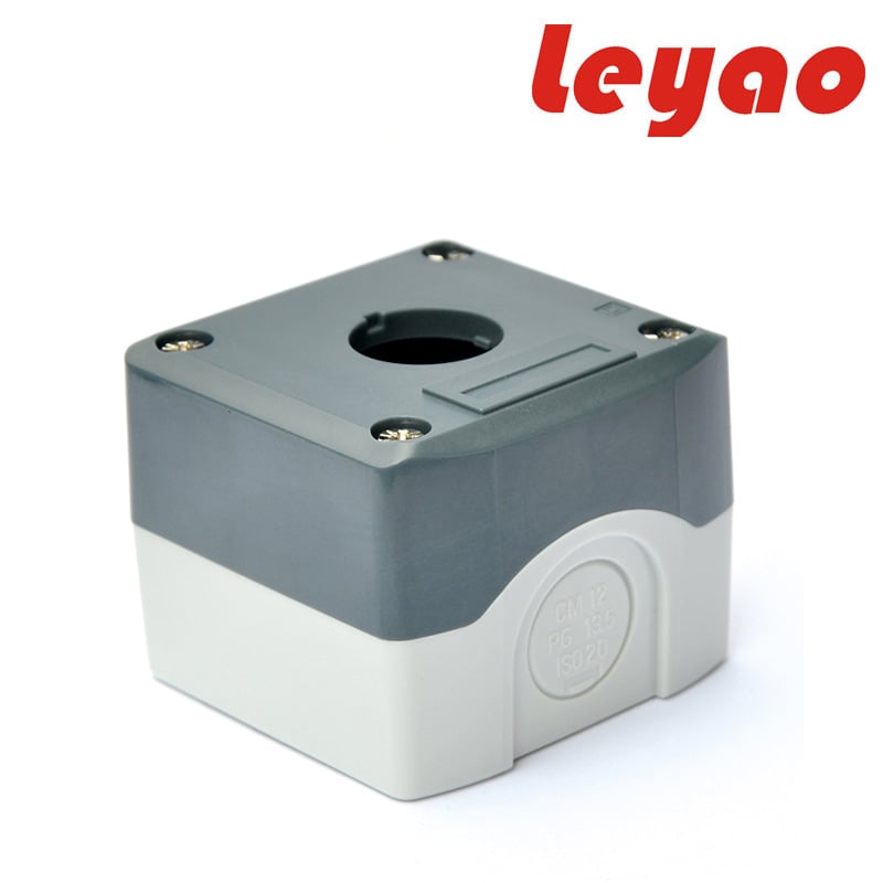 SBX01 Strojno bočno kontrolno kućište s gumbom za nužno zaustavljanje, kutija za kabelsku spajanje i svjetlosna signalizacija, 1–5 rupa, Ø22.5 mm, IP66, PC kućište