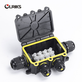 LED vodootporna kutija za spojnice – serija M686, šest priključaka, IP68, spajanje, kućište od PC-a