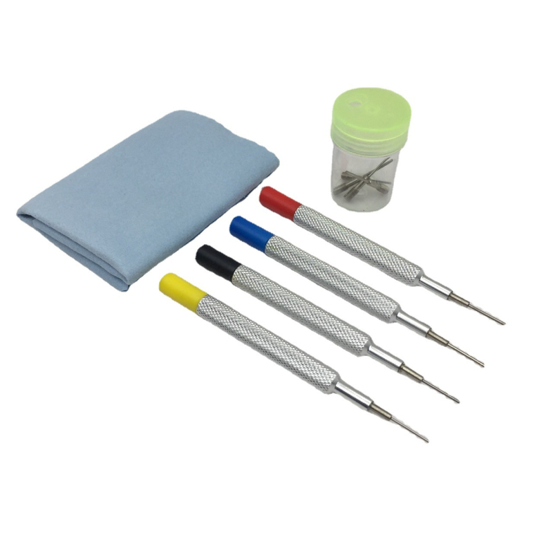 Set alata za popravak satova – alati za uklanjanje kaiša, 9-dijni set, aluminij i čelik, dimenzije 123 x 99 x 28 mm, standard: srednji
