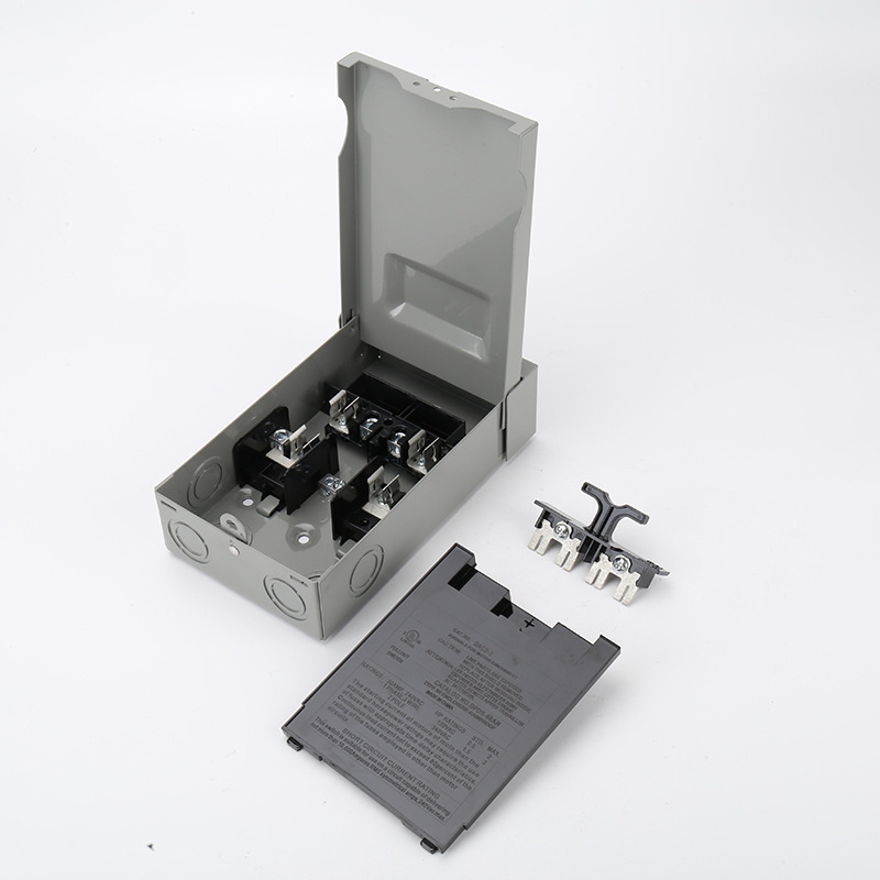 Външна водоустойчива кутия за превключвател към климатик, Plug-In, американски стил, модел PDB-60A, 60A