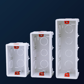 118-typ skrytý box pre domáce vypínače a zásuvky – skryté vedenie, kompatibilný so základnou vypínača, Double Goose