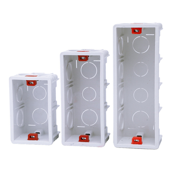 118-typ skrytý box pre domáce vypínače a zásuvky – skryté vedenie, kompatibilný so základnou vypínača, Double Goose