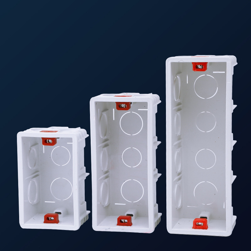 118-typ skrytý box pre domáce vypínače a zásuvky – skryté vedenie, kompatibilný so základnou vypínača, Double Goose