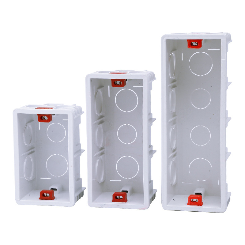 118-typ skrytý box pre domáce vypínače a zásuvky – skryté vedenie, kompatibilný so základnou vypínača, Double Goose