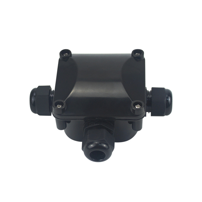 Пластмасова водоустойчива кутия за разпределение за външно използване, 1 вход 2 изход