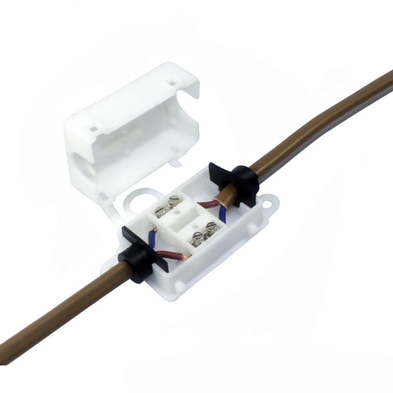 IP44 водоустойчива пластмасова кутия за електрически свързвания с монтажни уши, предназначена за домашно осветление и интериорен дизайн, 0.5–0.75 mm², модел M644