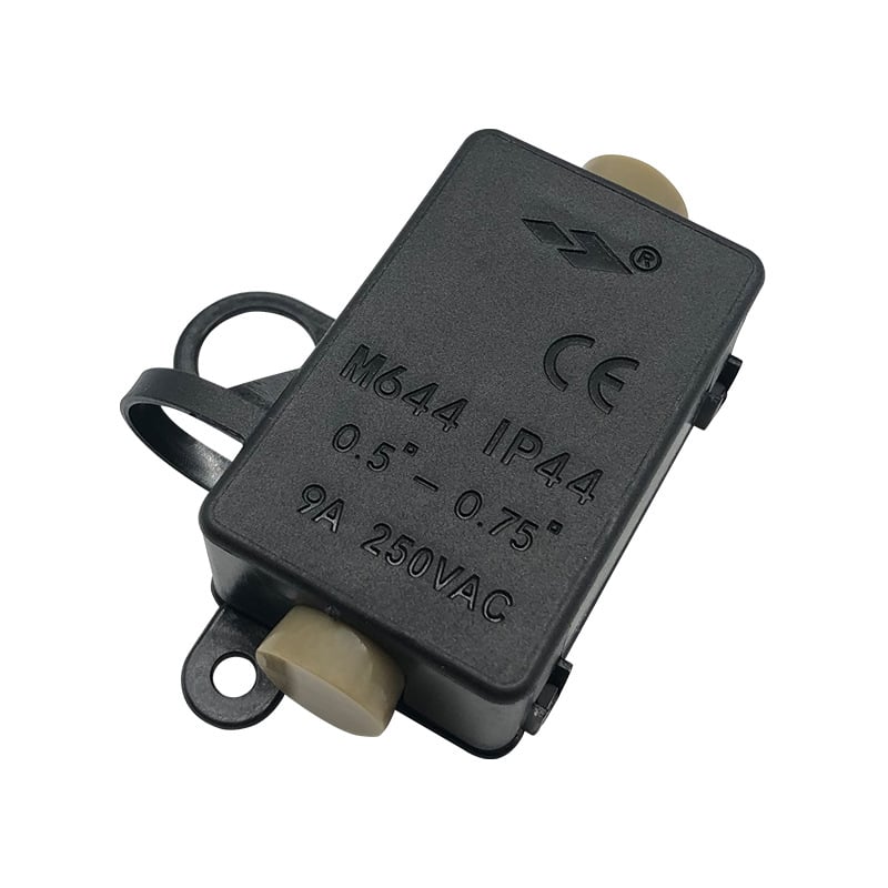 IP44 водоустойчива пластмасова кутия за електрически свързвания с монтажни уши, предназначена за домашно осветление и интериорен дизайн, 0.5–0.75 mm², модел M644