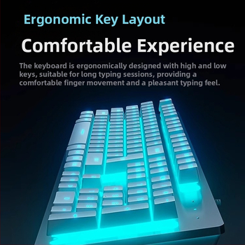 Σετ πληκτρολογίου και ποντικιού για παιχνίδια με μηχανικούς καφέ διακόπτες, ενσύρματο, συμβατό με PC και φορητό υπολογιστή.