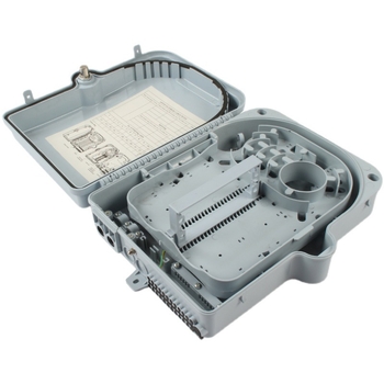 Cutie de distribuție a fibrei optice 1×16 – 16 fibre GPON/EPON, montaj exterior pe stâlp sau pe perete